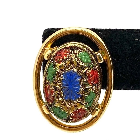 Sarah Coventry Vienna Clip Ons Vintage Earrings - Picture 2 of 10